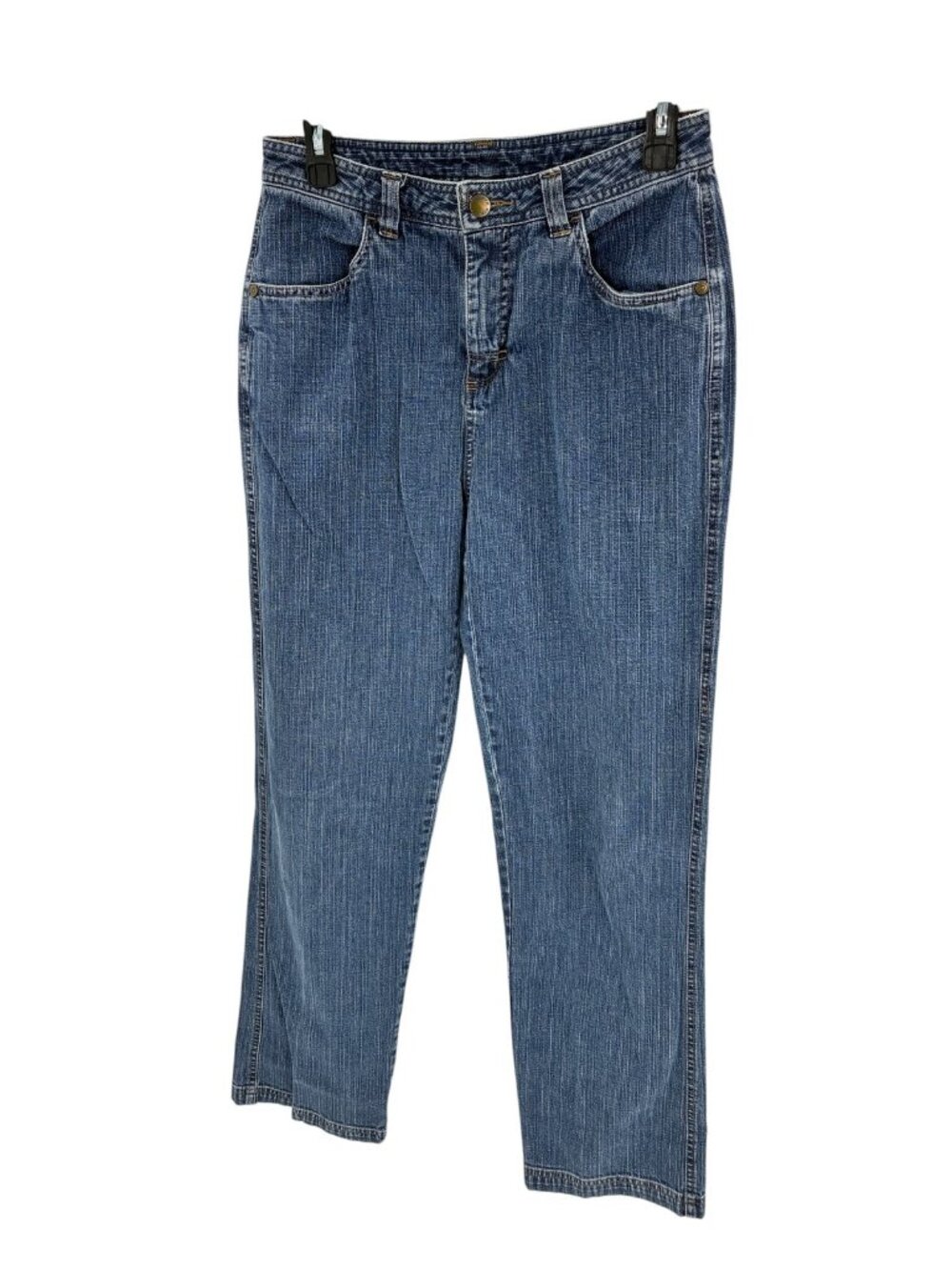 Woolrich Womens Size 6 Denim Jeans Straight Leg Mid Rise Blue Cotton Y2K